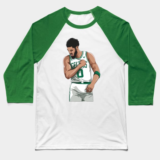 Jayson Tatum Baseball T-Shirt by xavierjfong